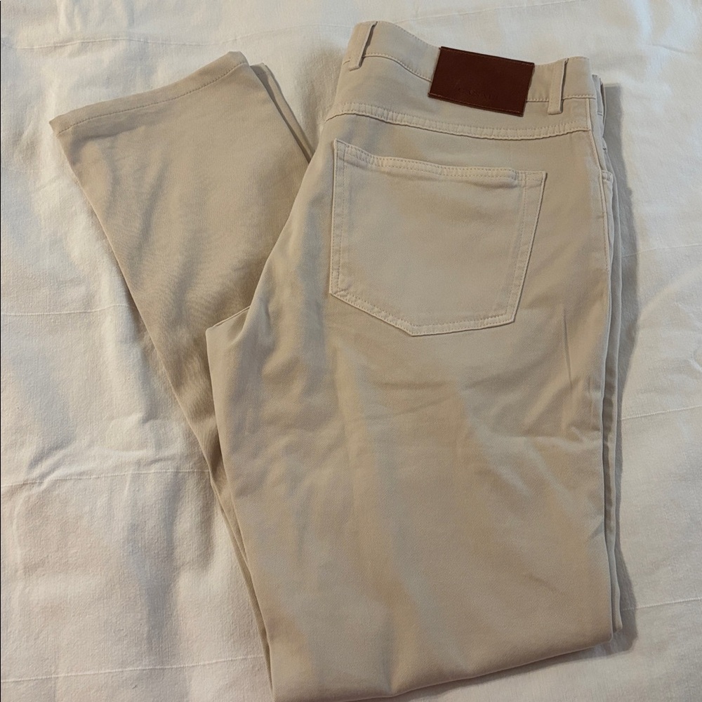Canali Light Tan Trousers - Picture 9 of 11